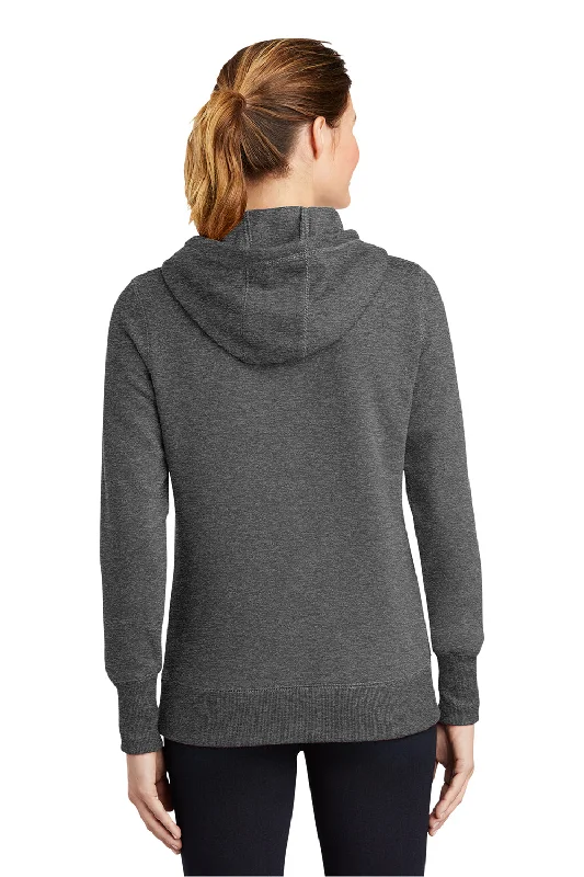 Sport-Tek Womens Shrink Resistant Fleece Hooded Sweatshirt Hoodie - Heather Vintage Grey