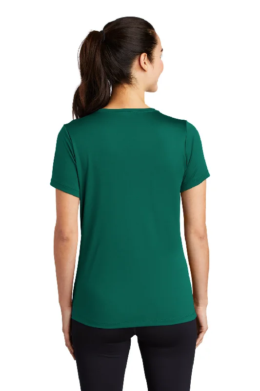 Sport-Tek Womens Moisture Wicking Short Sleeve Scoop Neck T-Shirt - Marine Green - Closeout