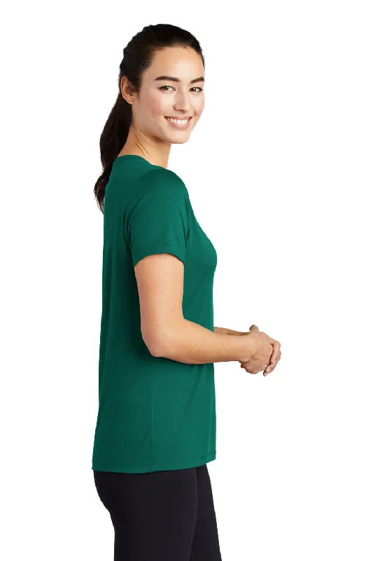 Sport-Tek Womens Moisture Wicking Short Sleeve Scoop Neck T-Shirt - Marine Green - Closeout