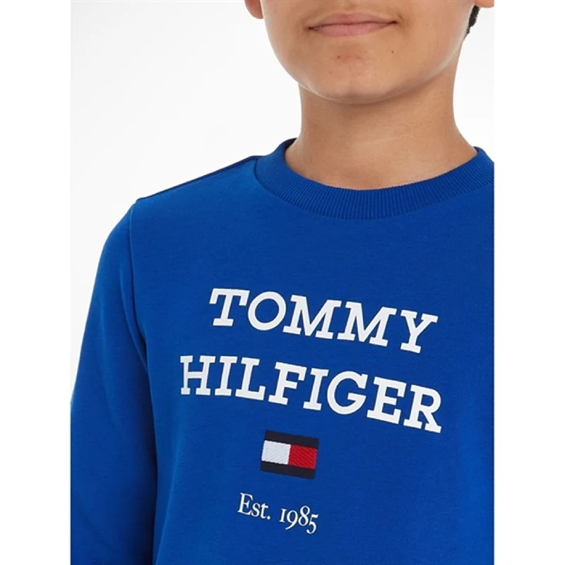 Tommy Hilfiger Th Logo Sweatshirt Ultra Blue