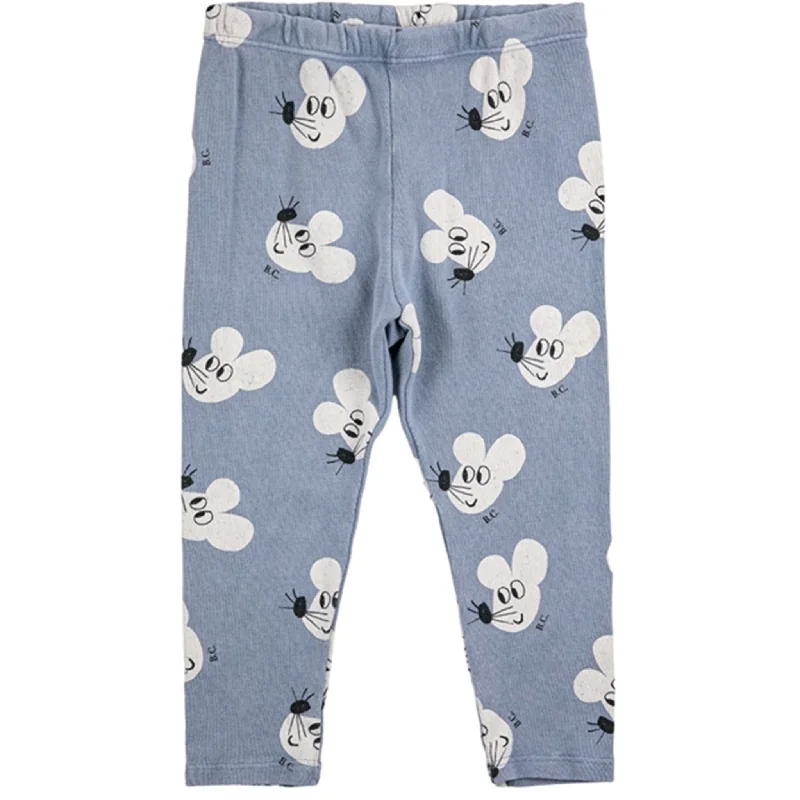 Bobo Choses Blue Mouse Leggings AOP