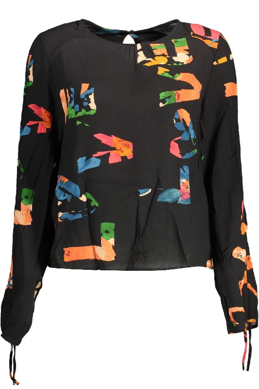 Desigual Elegant  Gathe Sleeve Women's Shirt