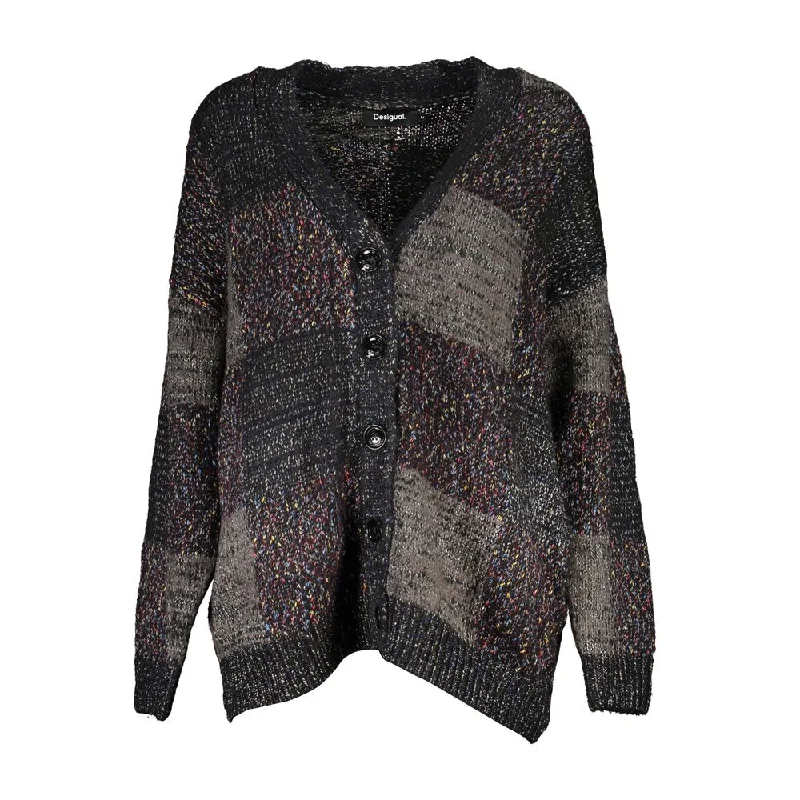 Desigual Elegant Long Sleeve V-Neck Women's Cardigan