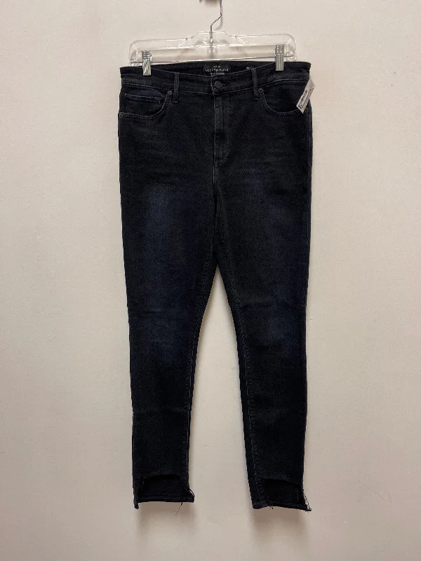 Jeans Skinny By Lucky Brand In Black Denim, Size: 10