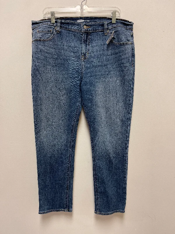 Jeans Skinny By Old Navy In Blue Denim, Size: 14