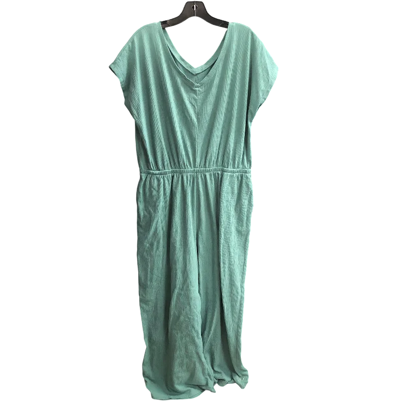 Jumpsuit By Cuddl Duds In Green, Size: L