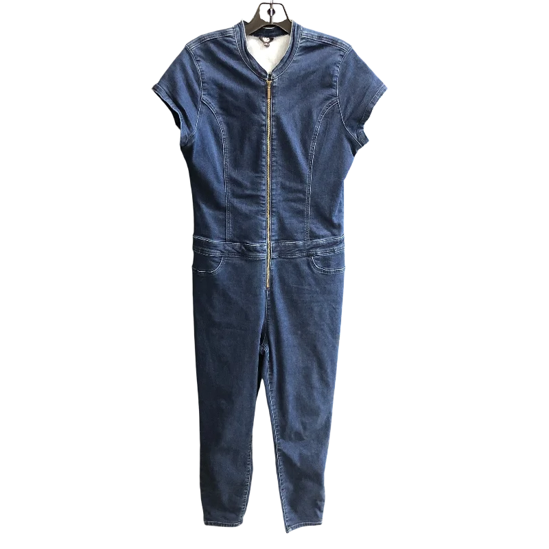 Jumpsuit By G By Guess In Blue Denim, Size: Xl