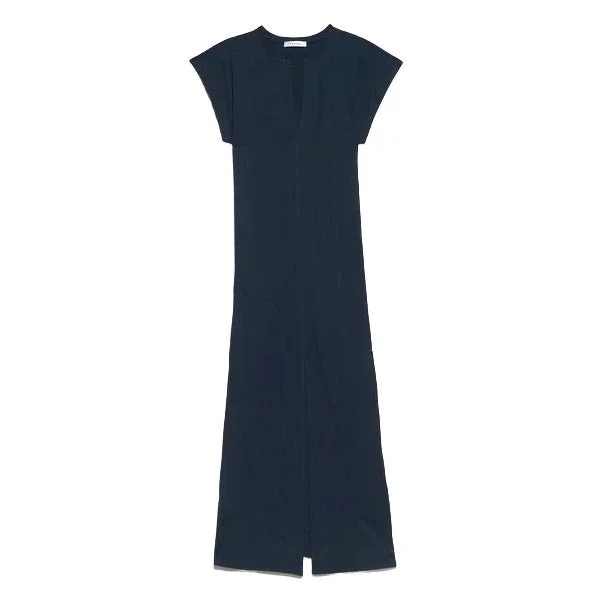 Le Slit Muscle Dress (Navy)