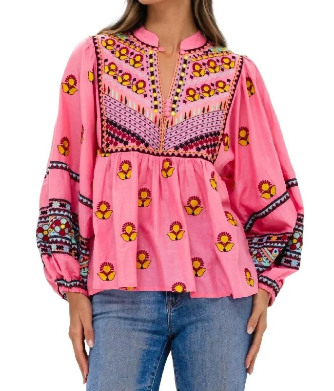 Sante Fe Top In Pink