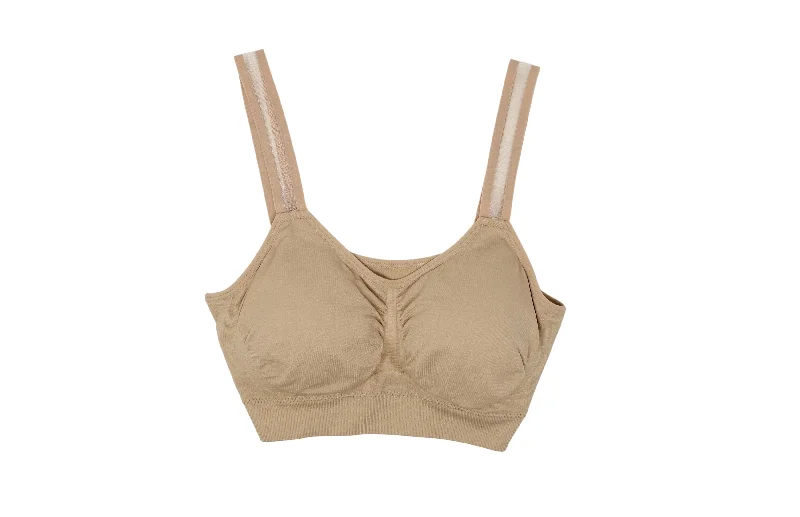 Sheer Strap Bralette in Nude