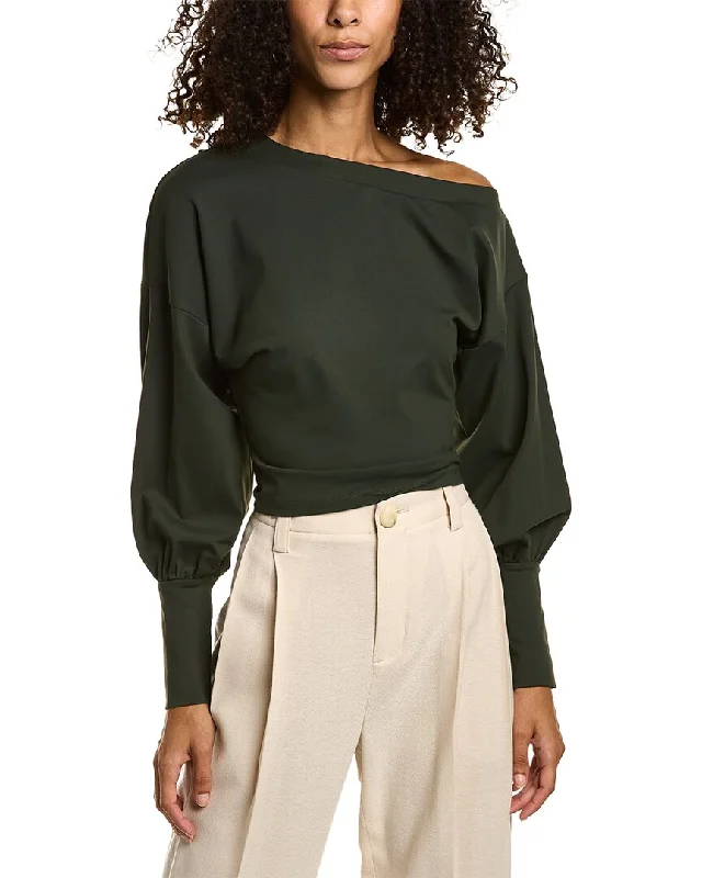 susana monaco One Side Off-Shoulder Top