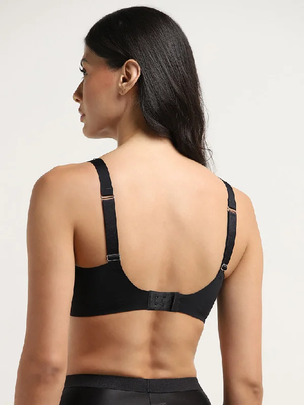 Wunderlove Black Seam-Free Invisible Bra