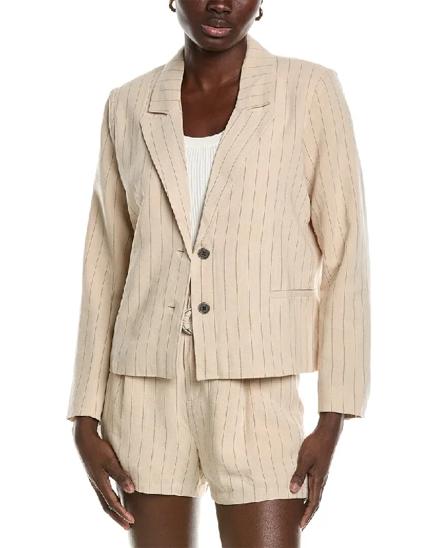 Chaser Santanaa Linen-Blend Blazer