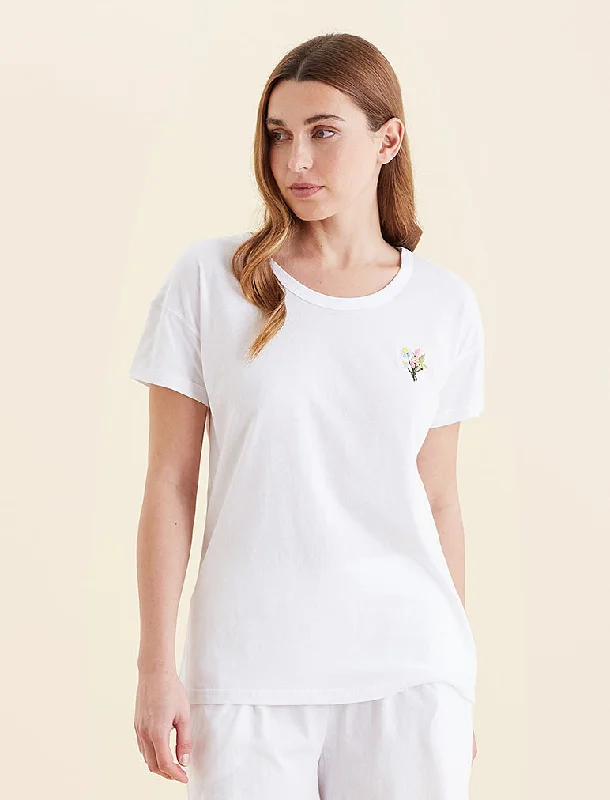 Delphine Embroidered Tee