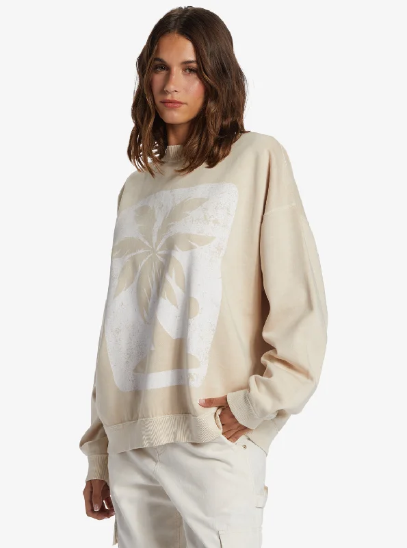 Lineup Oversized Crew Neck Sweatshirt - Tapioca