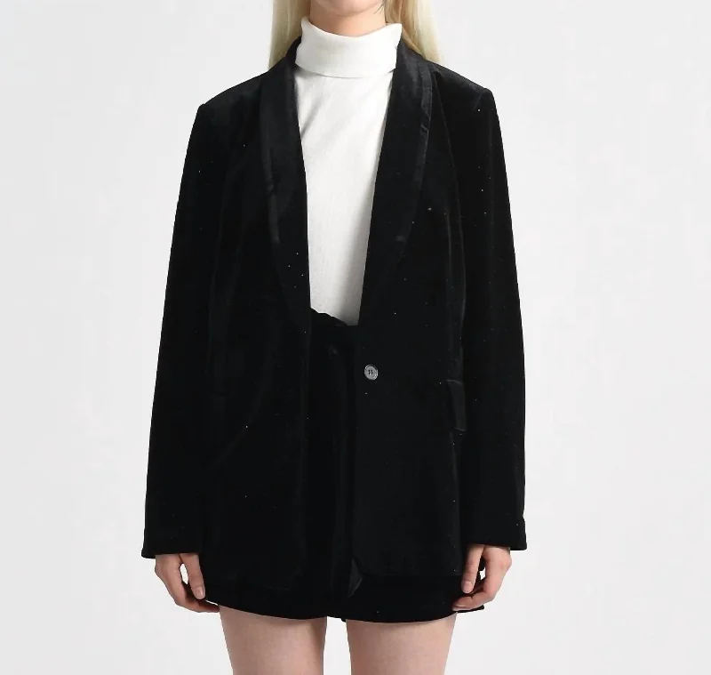 Shine Your Light Blazer In Black