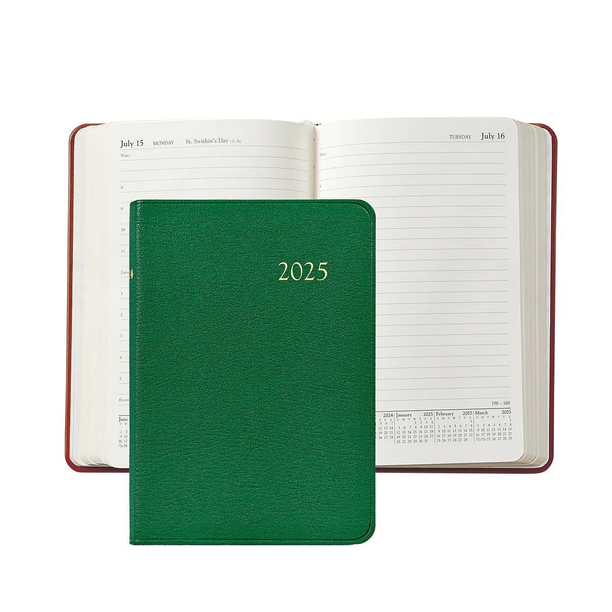 Kelly Green Goatskin Leather