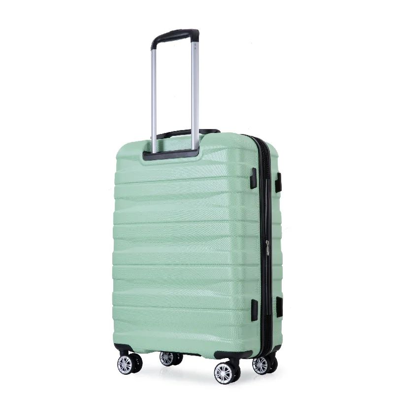 21/25/29"Luggage Expandable Suitcase 3 Piece Set, Light Green
