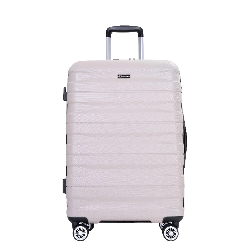 3 Piece Luggage Lightweight & Durable Expandable Suitcase Trunks, Sand
