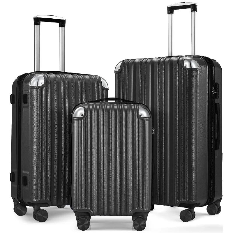 3-piece Luggage Set with TSA Lock& Double Spinner Wheels