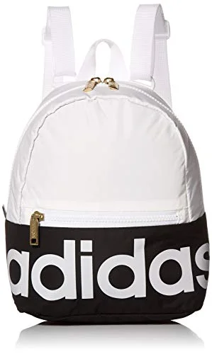 adidas Linear Mini Backpack White/Black/Gold, One Size