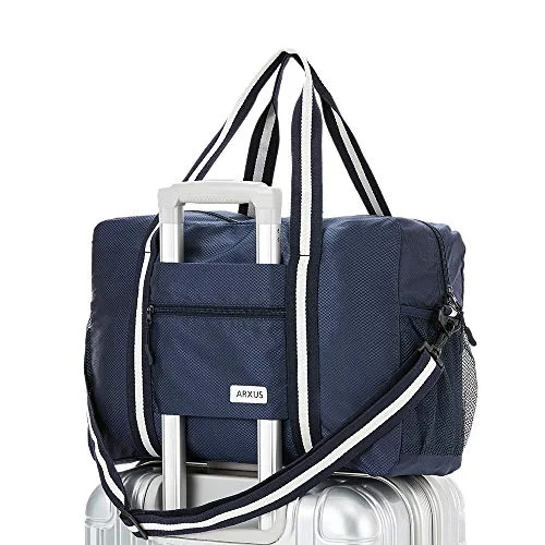 Arxus Travel Lightweight Waterproof Foldable Storage Carry Luggage Duffle Tote Bag (Navy Blue) Arxus Travel Lightweight Waterproof Foldable Storage Carry Luggage Duffle Tote Bag (Navy Blue)