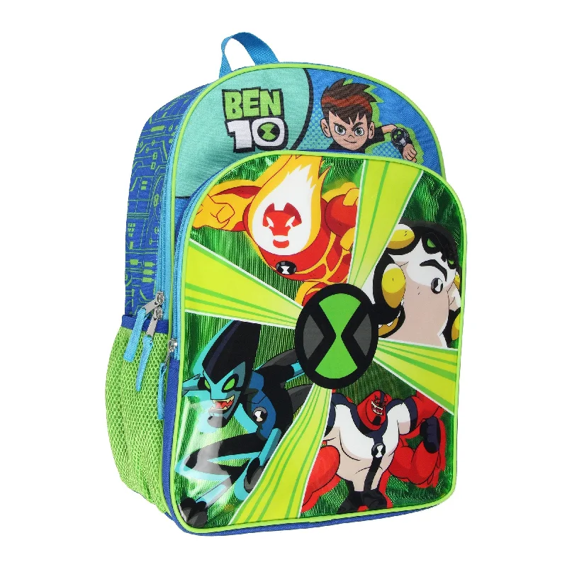 Ben 10 Backpack Omnitrix Omniverse 16" Alien Force Kids School Travel Backpack - One Size