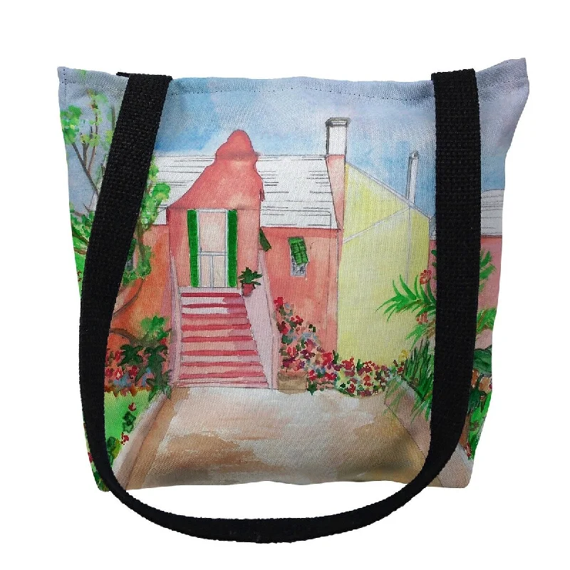 Bermuda House Small Tote Bag 13x13