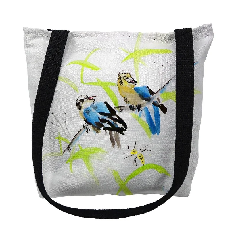 Birds and Bees III Small Tote Bag 13x13