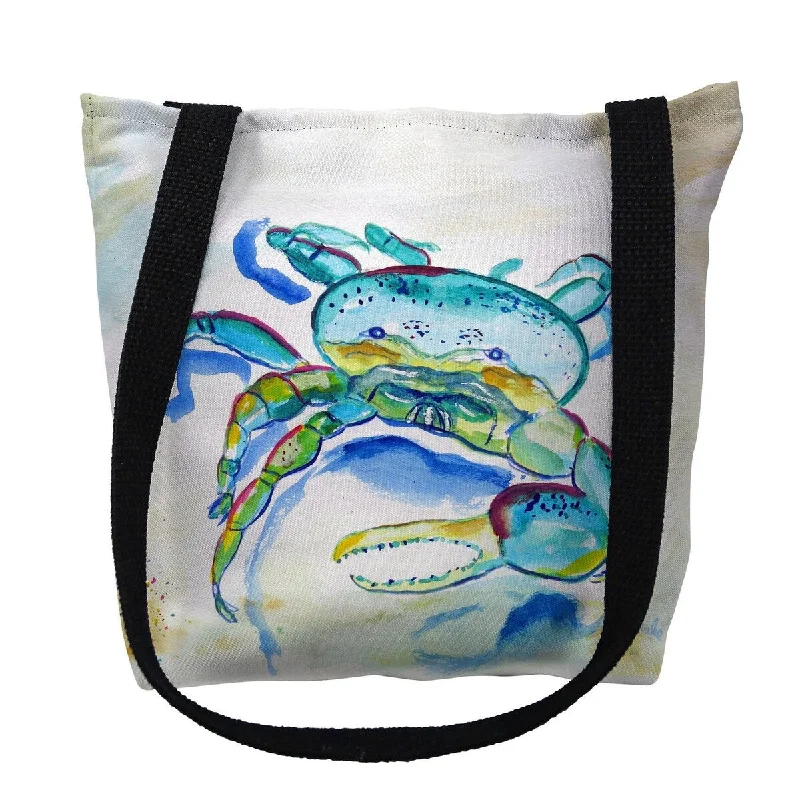 Blue Fiddler Crab Small Tote Bag 13x13