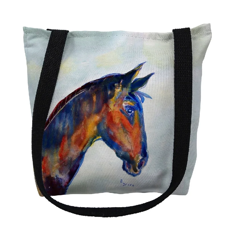 Blue Horse Small Tote Bag 13x13