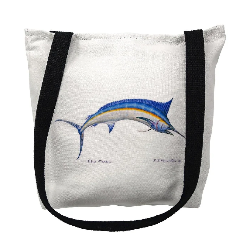 Blue Marlin Small Tote Bag 13x13