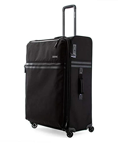 Calvin Klein Parker Softside Expandable Spinner Luggage with TSA Lock, Black, 29 Inch Calvin Klein Parker Softside Expandable Spinner Luggage with TSA Lock, Black, 29 Inch