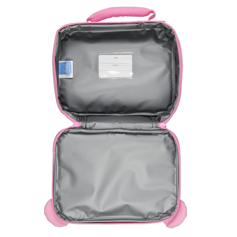 Care Bears Lunch Box Cheer Bear Embroidered Face Design with 3D Ears Insulated Lunch Bag Tote