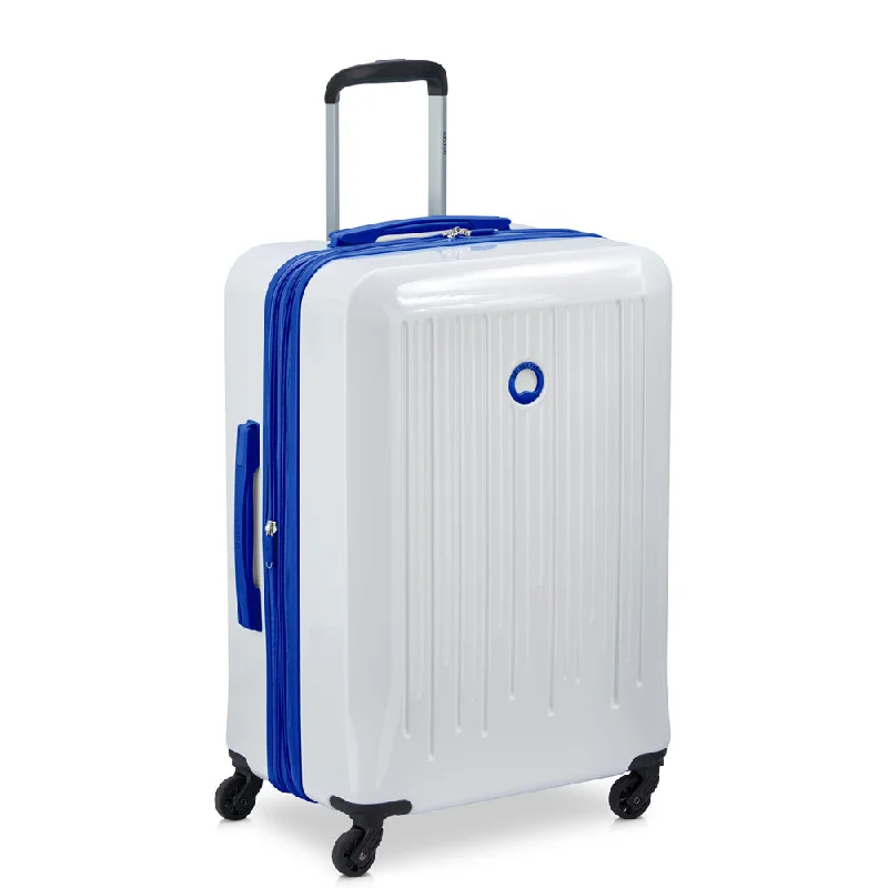White with Blue trim