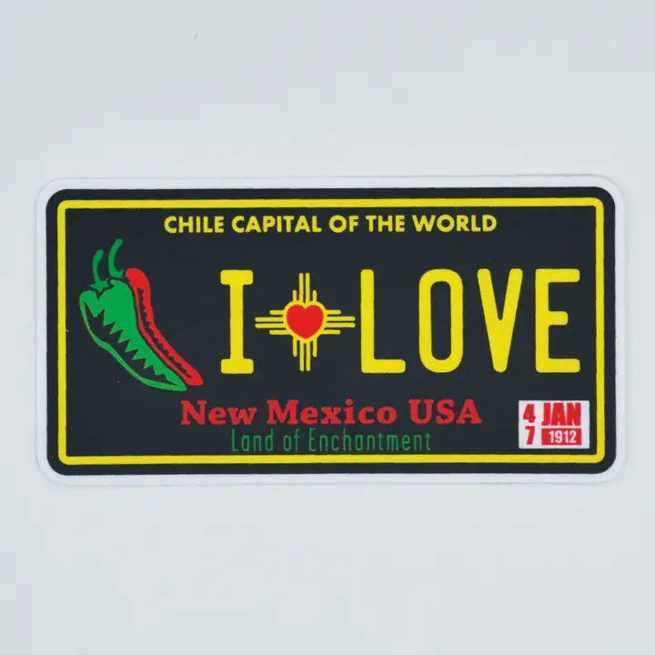 Metal the Brand - I Love Love Chile Plate – Sticker - $3