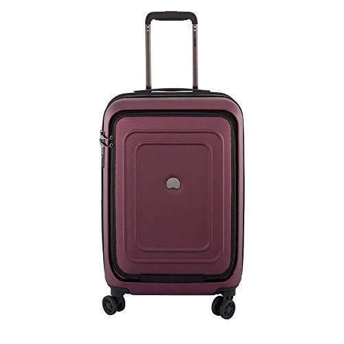 Delsey Luggage Cruise Lite Hardside 21" Carry On Exp. Spinner Trolley With Front Pocket, Black