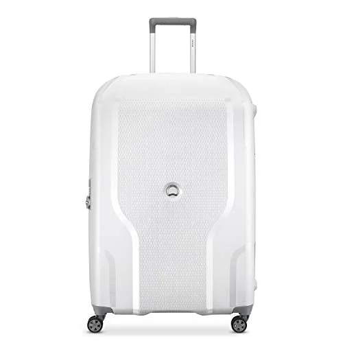 DELSEY Paris Clavel Hardside Expandable Luggage with Spinner Wheels, WHITE, Checked-Large 30 Inch DELSEY Paris Clavel Hardside Expandable Luggage with Spinner Wheels, WHITE, Checked-Large 30 Inch