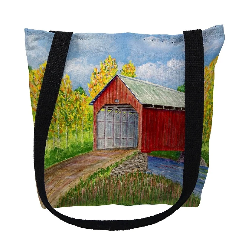 Dick's Covered Bridge Small Tote Bag 13x13