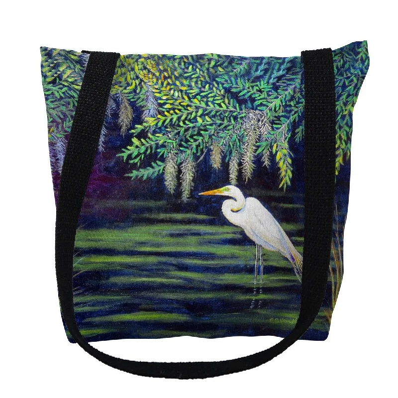 Egret Lagoon Small Tote Bag 13x13