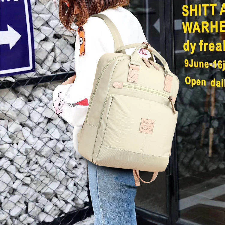 Fashion student bags simple light backpack short-distance travel bag trend summer autumn package high school backpack spot Fashion student bags simple light backpack short-distance travel bag trend summer autumn package high school backpack spot