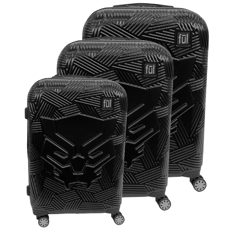 Marvel Black Panther 3 Piece Set (21"/25"/29") Spinner Luggage Sets