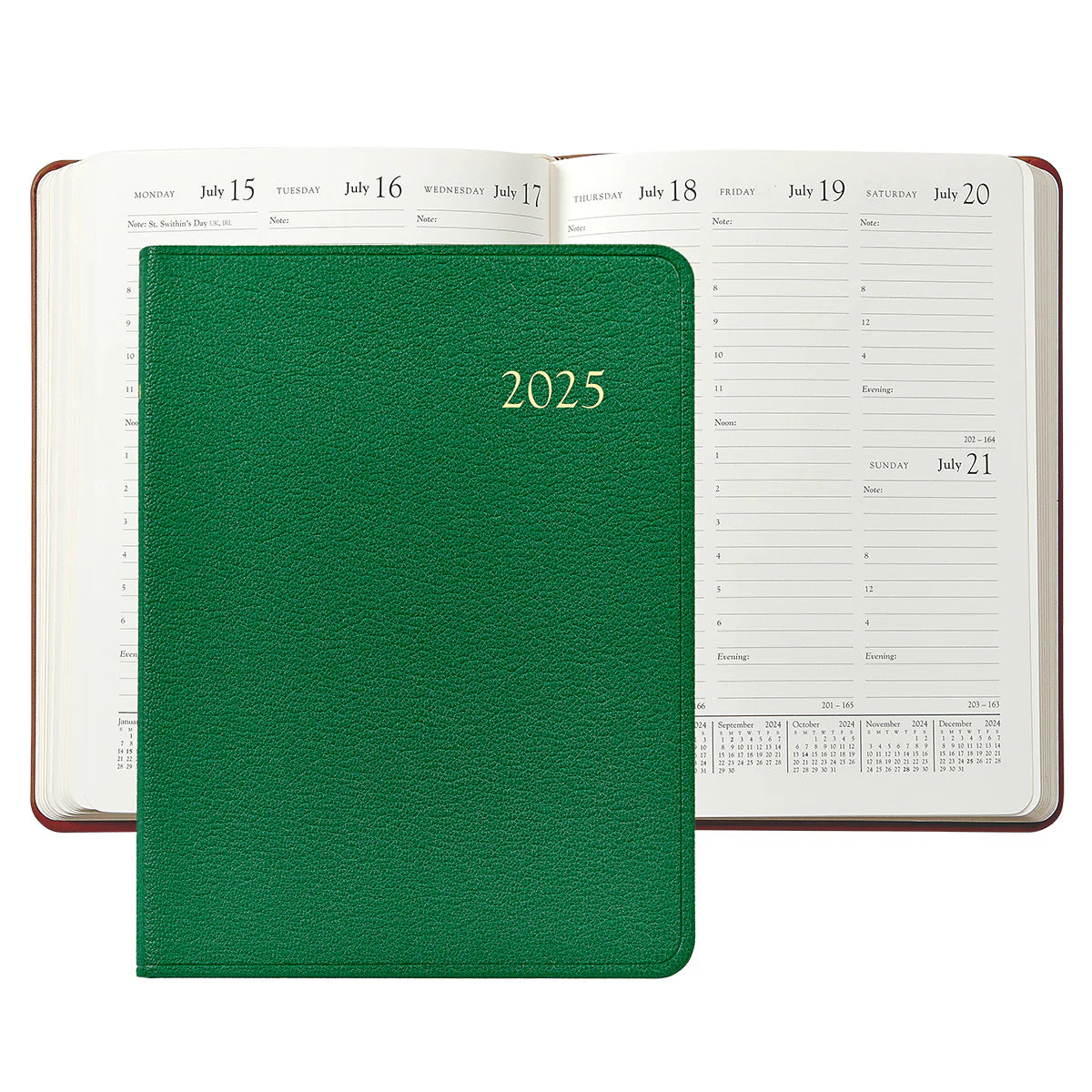 Kelly Green Goatskin Leather