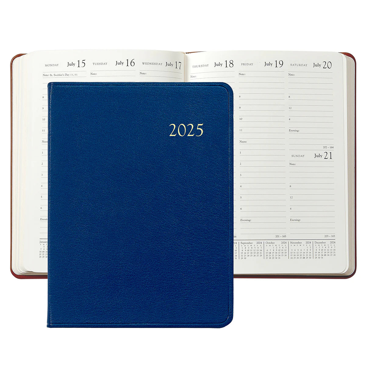 Royal Blue Goatskin Leather