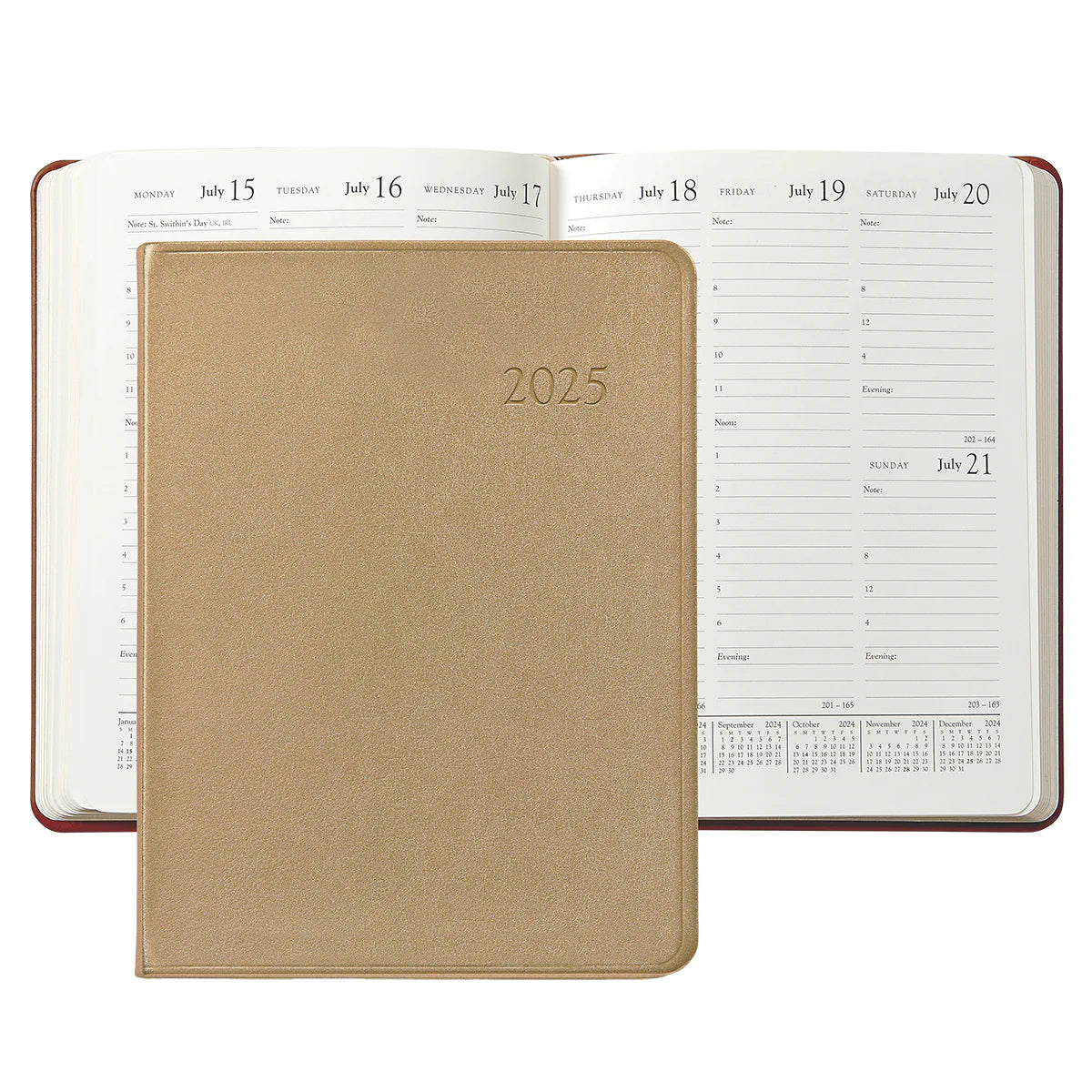 White Gold Metallic Goatskin Leather