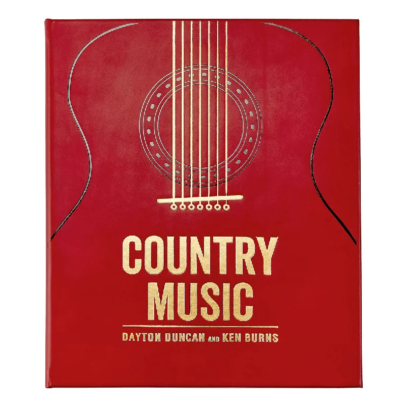 Graphic Image Country Music by Dayton Duncan and Ken Burns - Red Bonded Leather
