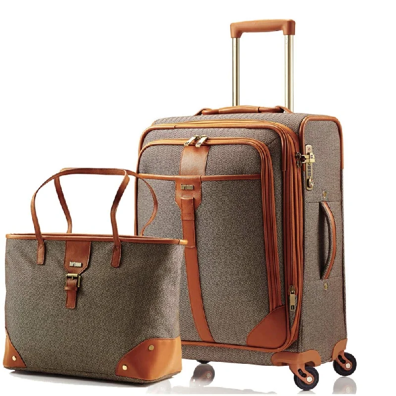 Herringbone Luxe Softside Carry-On Set Terracotta
