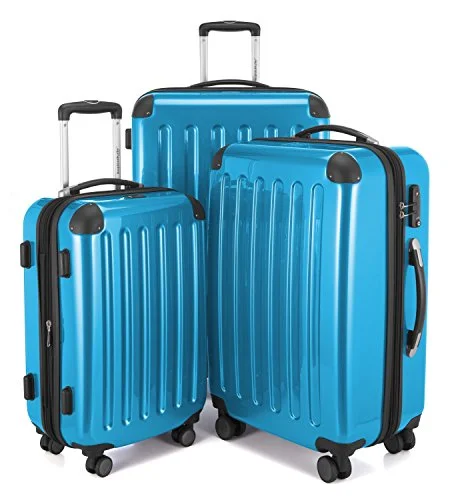 HAUPTSTADTKOFFER Luggages Sets Glossy Suitcase Sets Hardside Spinner Trolley Expandable (20', 24' & 28') TSA (Alex Cyanblue) HAUPTSTADTKOFFER Luggages Sets Glossy Suitcase Sets Hardside Spinner Trolley Expandable (20', 24' & 28') TSA (Alex Cyanblue)