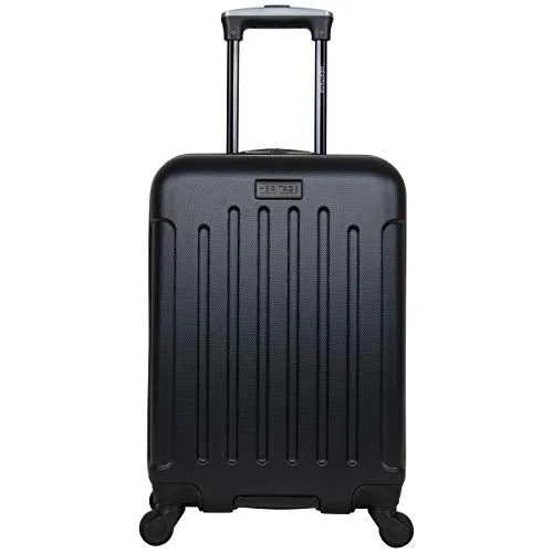 Heritage Travelware Lincoln Park 20" Hardside 4-Wheel Spinner Carry-on Luggage, Black Heritage Travelware Lincoln Park 20" Hardside 4-Wheel Spinner Carry-on Luggage, Black
