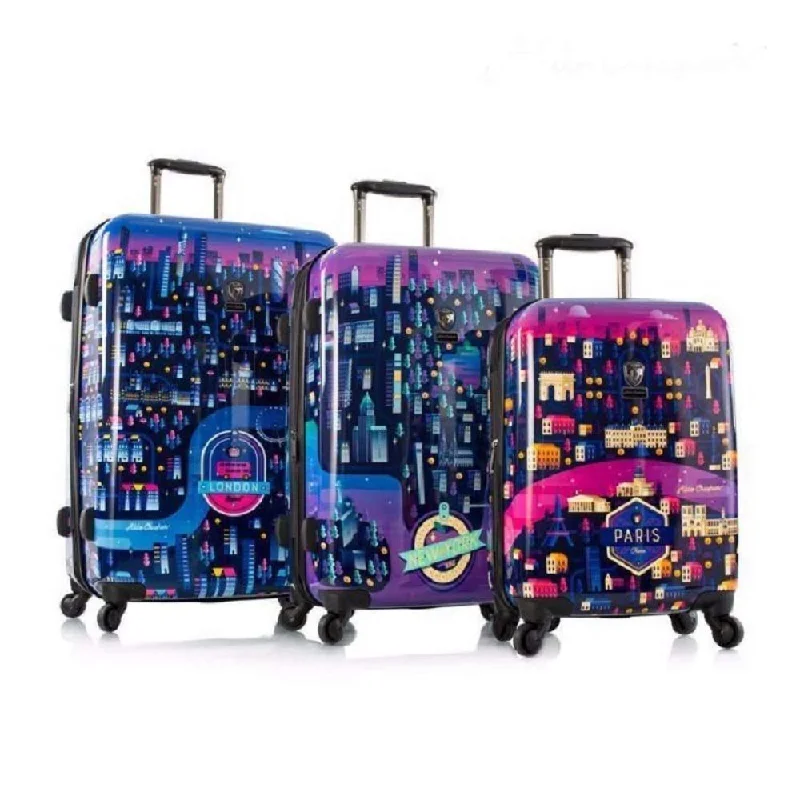 Aldo Crusher Twilight 3 Piece Set (20"/24"/28") Spinner Luggage Sets